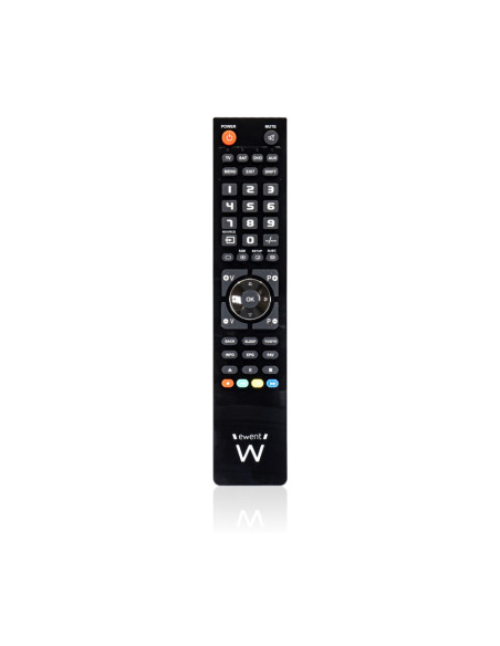 Ewent EW1570 mando a distancia DTT, DVD/Blu-ray, Proyector, SAT, STB, Altavoz para barra de sonido, TV, Universal, VCR Botones