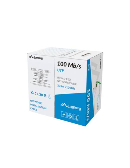 Lanberg LCU5-10CC-0305-G cable de red Verde 305 m U/UTP (UTP)