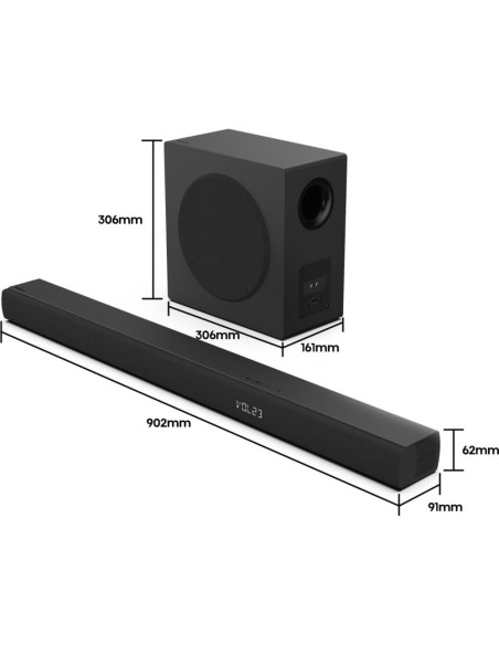 Hisense HS3100 Negro 3.1 canales 480 W