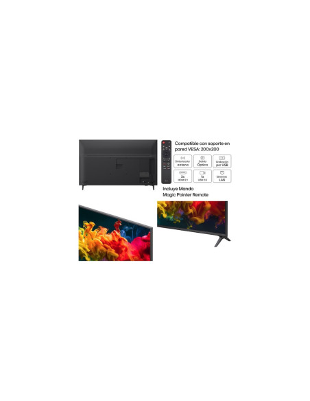 LG QNED evo AI MiniLED 43QNED81B6C.AEU Televisor 109,2 cm (43") 4K Ultra HD Smart TV Wifi Negro