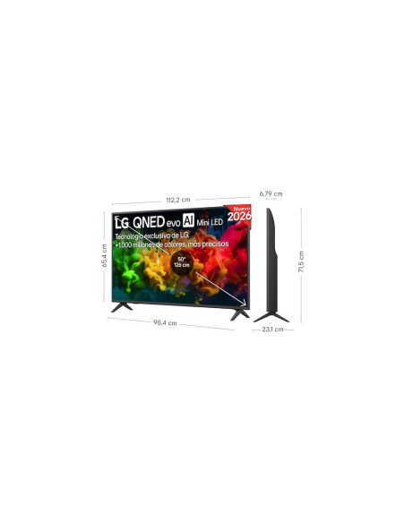 LG QNED evo AI MiniLED 50QNED81B6C 127 cm (50") 4K Ultra HD Smart TV Wifi Negro
