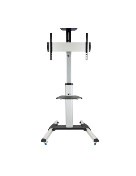 TooQ FS1870M-B soporte para pantalla de señalización 94 cm (37") Negro, Plata