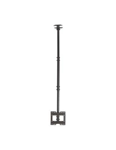 AISENS Soporte de techo giratorio, inclinable, extensible para monitor/TV 50kg de 23”-43”, Negro