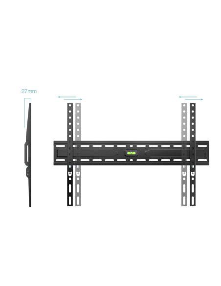 TooQ Soporte Fijo de pared para pantallas 37"- 86", Negro