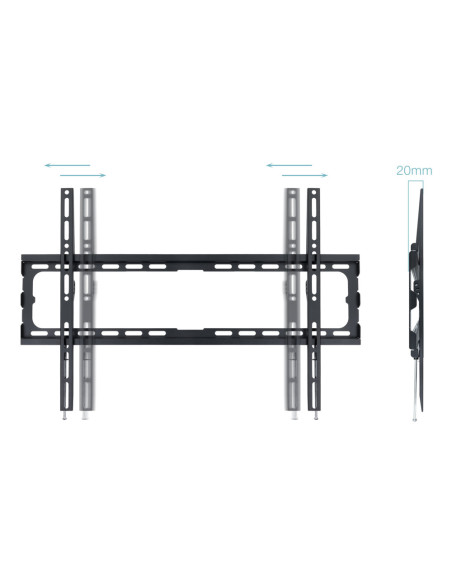 TooQ LP1080F-B soporte para TV 2,03 m (80") Negro