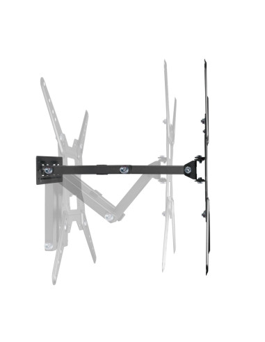 AISENS Soporte Eco Giratorio, Inclinable Para Monitor/TV 30kg (3 Pivotes) De 23-55, Negro
