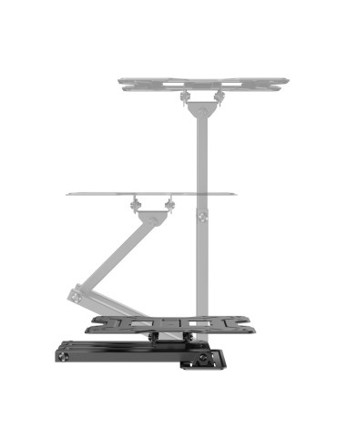 AISENS Soporte Eco Giratorio, Inclinable Para Monitor/TV 30kg (3 Pivotes) De 23"-43", Negro