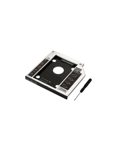 Ewent EW7003 funda para disco duro externo Acrilonitrilo butadieno estireno (ABS), Aluminio Negro, Blanco