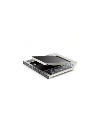 Ewent EW7003 funda para disco duro externo Acrilonitrilo butadieno estireno (ABS), Aluminio Negro, Blanco