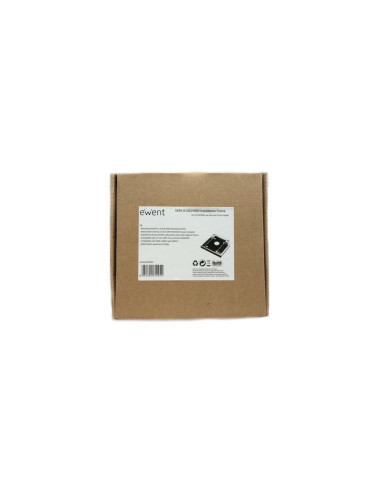 Ewent EW7003 funda para disco duro externo Acrilonitrilo butadieno estireno (ABS), Aluminio Negro, Blanco