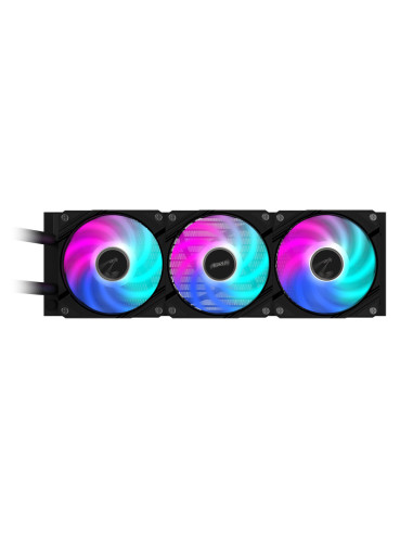 GIGABYTE AORUS WATERFORCE II 360 AIO Refrigerador de CPU líquido - 3x ventiladores ARGB de 120 mm, mecanismo de conexión desliza