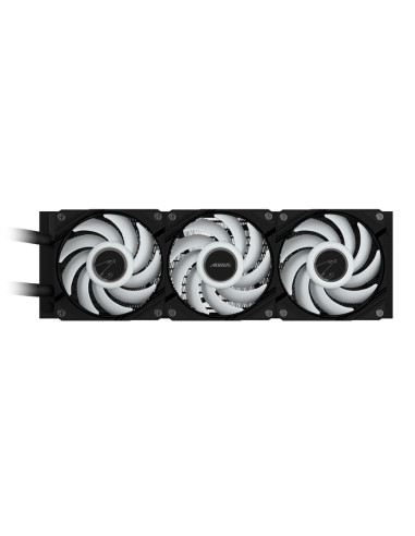 GIGABYTE AORUS WATERFORCE II 360 AIO Refrigerador de CPU líquido - 3x ventiladores ARGB de 120 mm, mecanismo de conexión desliza