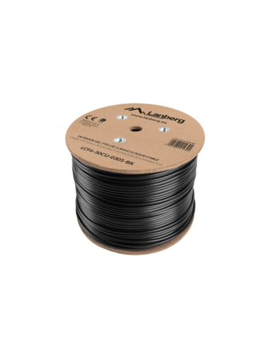 Lanberg LCF6-30CU-0305-BK cable de red Negro 305 m Cat6