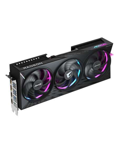 GIGABYTE AORUS Radeon RX 9070 XT ELITE 16G Tarjeta Gráfica - 16GB GDDR6, 256 bits, PCI-E 5.0, 3100 MHz Frecuencia Base, 2 x Disp