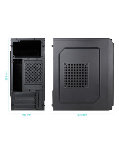 TooQ Caja Minitorre Micro-ATX “DODEKA ULTRA” Negra