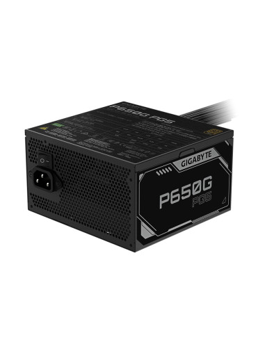 GIGABYTE P650G PCIE 5.1 Fuente de alimentación – PCIe 5.1, 80 PLUS Silver, ventilador de 120mm, compatible con ATX 3.1, enchufe 