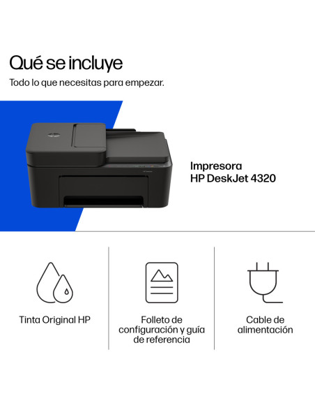 HP DeskJet 4320 Inalámbrico All-in-One Color Impresora, Instant Ink