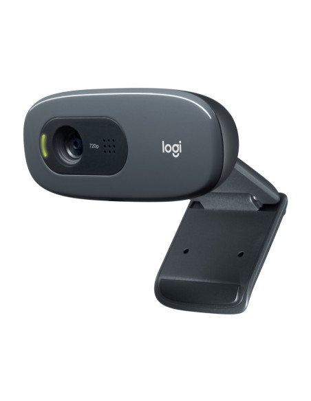 Logitech C270 HD cámara web 3 MP 1280 x 720 Pixeles USB Gris, Gris Oscuro