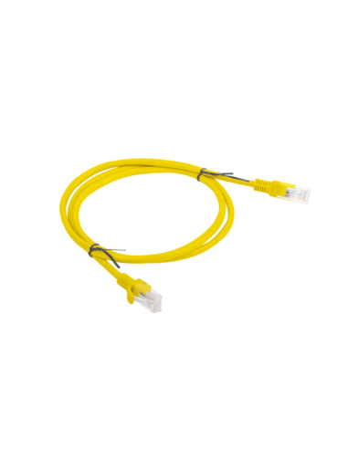 Lanberg PCU6-10CC-0100-Y cable de red Amarillo 1 m Cat6 U/UTP (UTP)