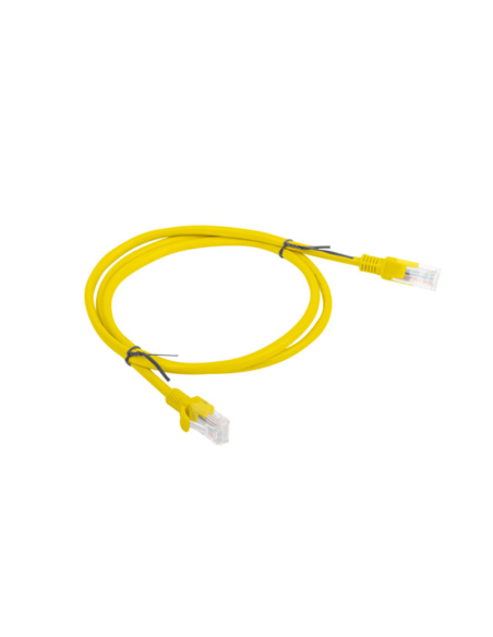 Lanberg PCU6-10CC-0100-Y cable de red Amarillo 1 m Cat6 U/UTP (UTP)