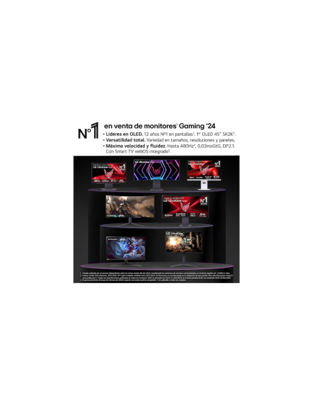 LG 27GX704A-B pantalla para PC 68,6 cm (27") 2560 x 1440 Pixeles Quad HD OLED Negro