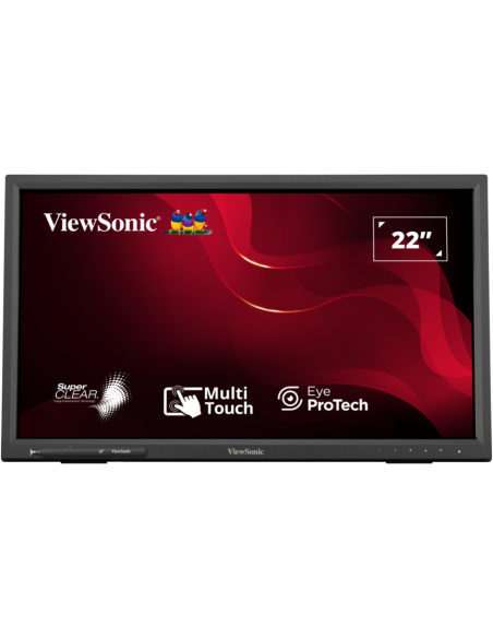 Viewsonic TD2223-2 pantalla para PC 55,9 cm (22") 1920 x 1080 Pixeles Full HD LCD Pantalla táctil Negro