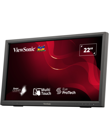 Viewsonic TD2223-2 pantalla para PC 55,9 cm (22") 1920 x 1080 Pixeles Full HD LCD Pantalla táctil Negro