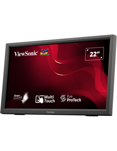 Viewsonic TD2223-2 pantalla para PC 55,9 cm (22") 1920 x 1080 Pixeles Full HD LCD Pantalla táctil Negro