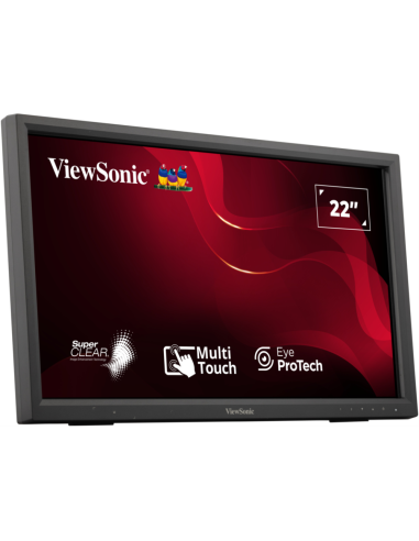 Viewsonic TD2223-2 pantalla para PC 55,9 cm (22") 1920 x 1080 Pixeles Full HD LCD Pantalla táctil Negro
