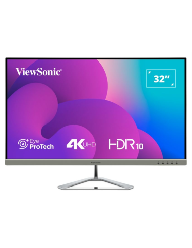 Viewsonic VX3276-4K-MHD-2 pantalla para PC 81,3 cm (32") 3840 x 2160 Pixeles 4K Ultra HD LCD Negro, Plata