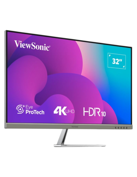 Viewsonic VX3276-4K-MHD-2 pantalla para PC 81,3 cm (32") 3840 x 2160 Pixeles 4K Ultra HD LCD Negro, Plata