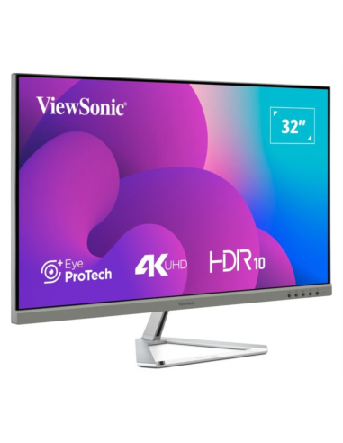 Viewsonic VX3276-4K-MHD-2 pantalla para PC 81,3 cm (32") 3840 x 2160 Pixeles 4K Ultra HD LCD Negro, Plata