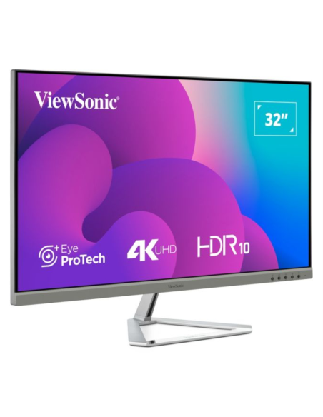 Viewsonic VX3276-4K-MHD-2 pantalla para PC 81,3 cm (32") 3840 x 2160 Pixeles 4K Ultra HD LCD Negro, Plata