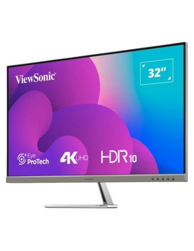 Viewsonic VX3276-4K-MHD-2 pantalla para PC 81,3 cm (32") 3840 x 2160 Pixeles 4K Ultra HD LCD Negro, Plata