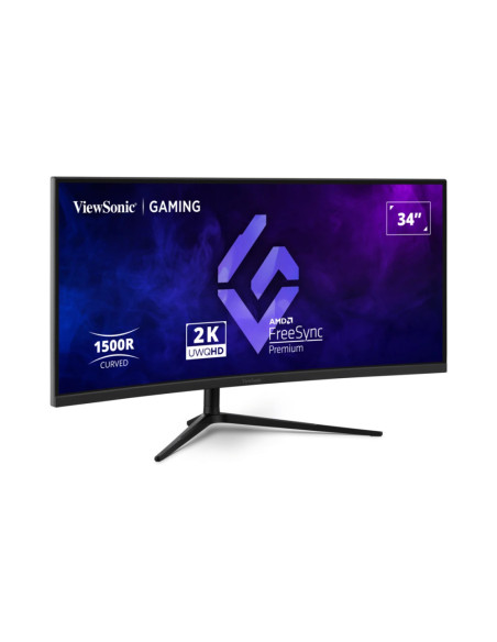 Viewsonic VX3418C-2K pantalla para PC 86,4 cm (34") 3440 x 1440 Pixeles UltraWide Quad HD Negro