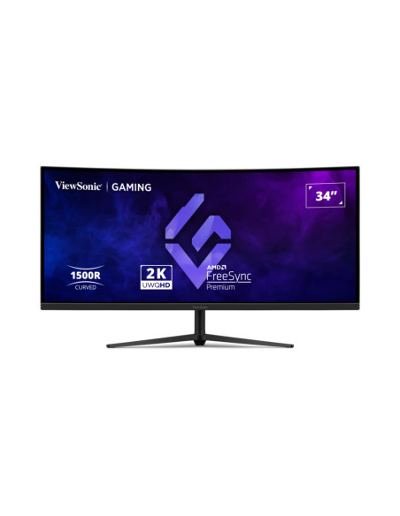 Viewsonic VX3418C-2K pantalla para PC 86,4 cm (34") 3440 x 1440 Pixeles UltraWide Quad HD Negro