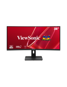 Viewsonic VA VA3420C-2 pantalla para PC 86,4 cm (34") 3440 x 1440 Pixeles UltraWide Quad HD LED Negro