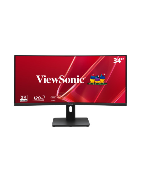 Viewsonic VA VA3420C-2 pantalla para PC 86,4 cm (34") 3440 x 1440 Pixeles UltraWide Quad HD LED Negro