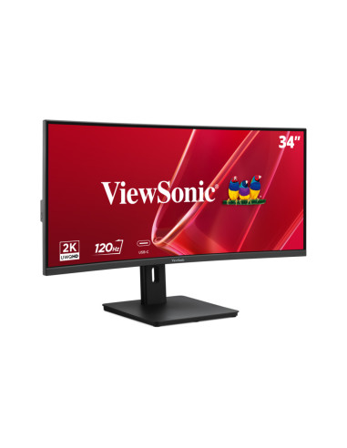 Viewsonic VA VA3420C-2 pantalla para PC 86,4 cm (34") 3440 x 1440 Pixeles UltraWide Quad HD LED Negro
