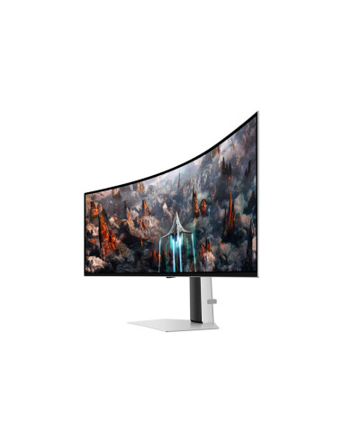 Samsung G93SC pantalla para PC 124,5 cm (49") 5120 x 1440 Pixeles Dual QHD OLED Plata