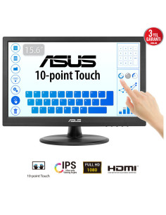 ASUS Touch VT169HE pantalla para PC 39,6 cm (15.6") 1920 x 1080 Pixeles Full HD LED Pantalla táctil Mesa Negro 2