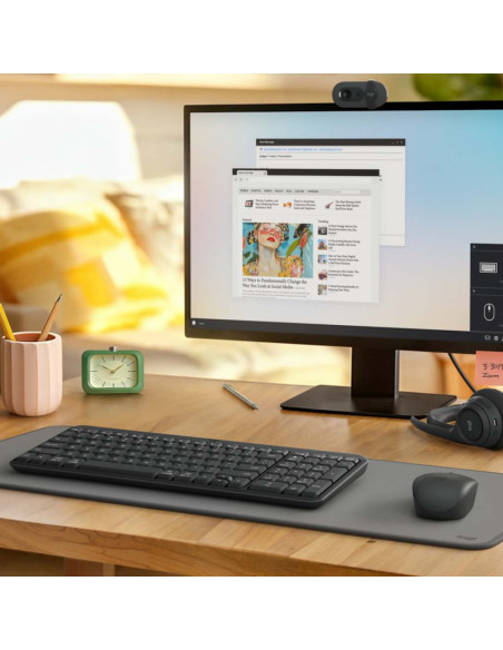 Logitech MK250 Combo teclado Ratón incluido Universal RF Wireless + Bluetooth QWERTY Español Grafito