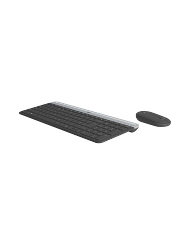 Logitech Slim MK470 teclado Ratón incluido Universal RF inalámbrico QWERTY Español Grafito