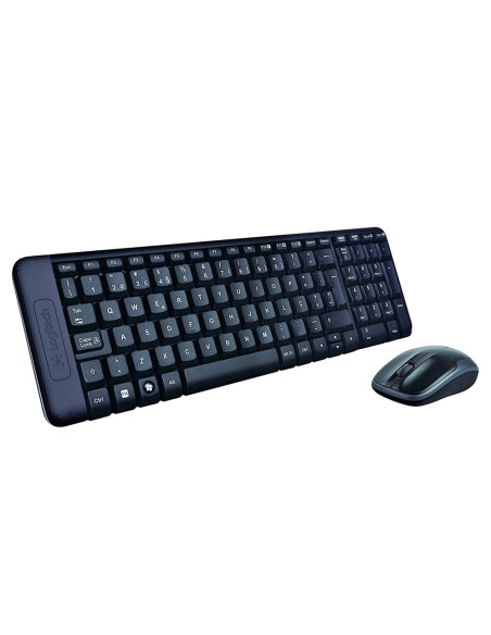 Logitech MK220 teclado Ratón incluido Oficina USB Español Negro