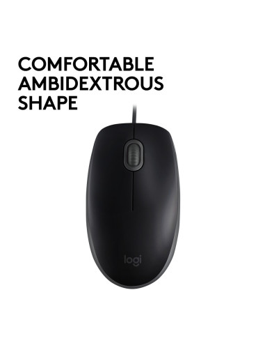 Logitech M110 Silent ratón Oficina Ambidextro USB tipo A Óptico 1000 DPI