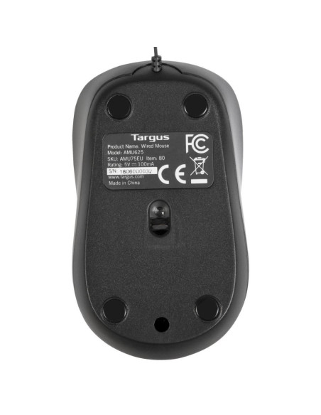 Targus AMU75EU ratón Viajes Ambidextro USB tipo A 1000 DPI