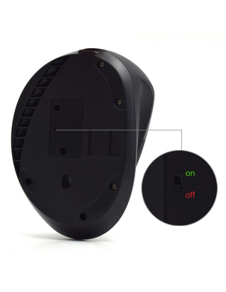 Ewent EW3158 ratón Oficina mano derecha RF inalámbrico 1600 DPI