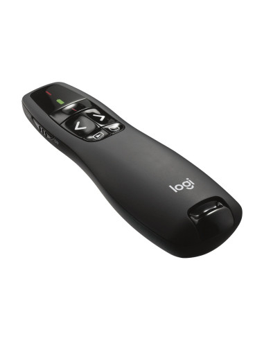 Logitech R400 apuntador inalámbricos RF Negro
