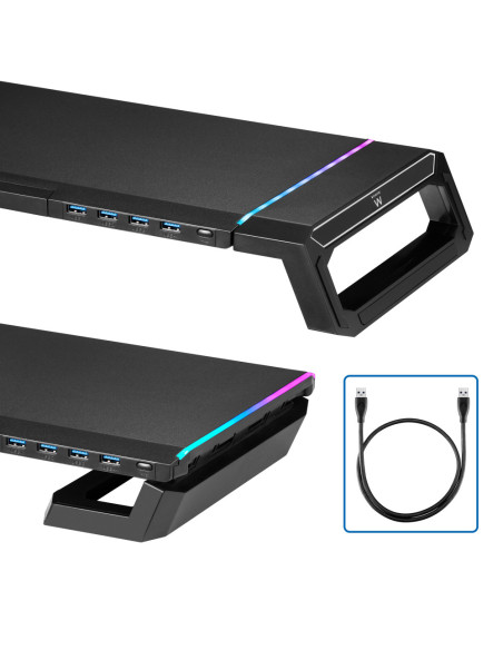 Ewent EW1268 soporte para monitor Escritorio Negro