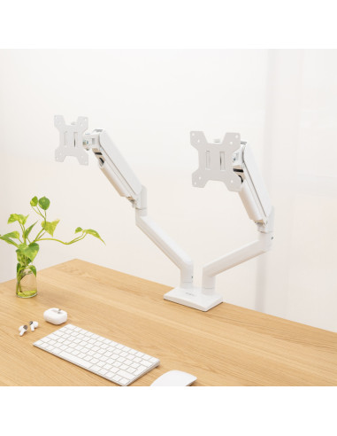 TooQ DB1434TNR-W soporte para monitor 86,4 cm (34") Escritorio Blanco